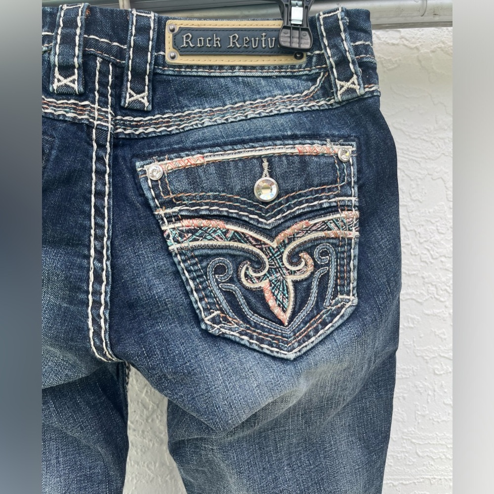 Rock Revival Boot Cut Jeans Size 28